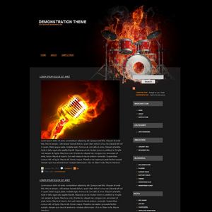 Drums WordPress Template